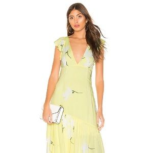 Free People Waterfall High Low Dress Yellow size 4